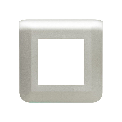 Рамка - Программа Mosaic - 2 модуля - алюминий