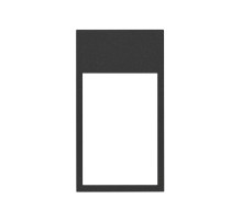 Simon 100 Черный матовый Рамка вертикальная на 2 поста/3 модуля