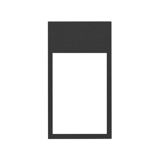 Simon 100 Черный матовый  Рамка вертикальная на 2 поста/3 модуля
