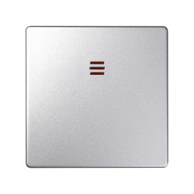 Simon 82 Detail Алюминий Клавиша 1-ая с подсветкой (для 75104-,75102-,75202-,75204-,75212-,75254-,75552-39)