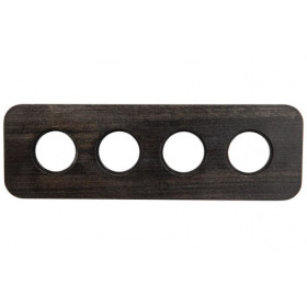 BIRONI Шедель Верди Бук Угольно-черный Рамка 4-ая (скрытый монтаж)