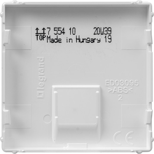 Valena LIFE.Лицевая панель для одиночных телефонных/информационных розеток.Белая