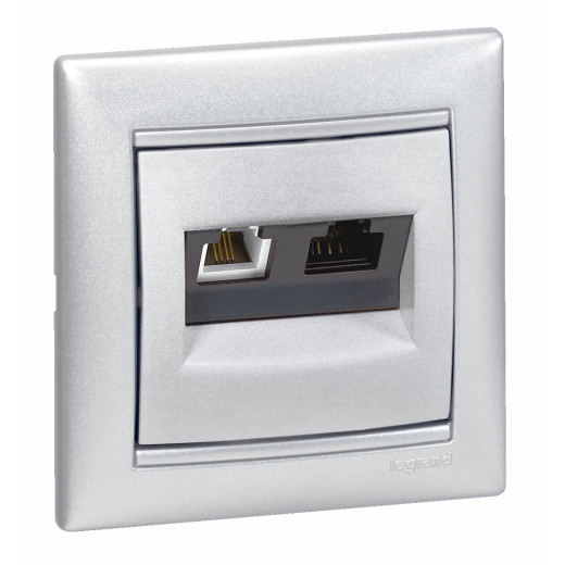 Рамка 1 пост - Legrand Valena - алюминий