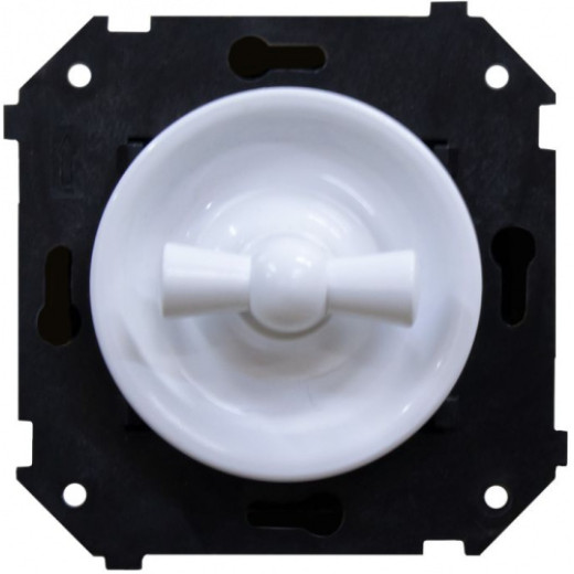 Выключатель 1-кл. проходной (скрытый монтаж), Белый