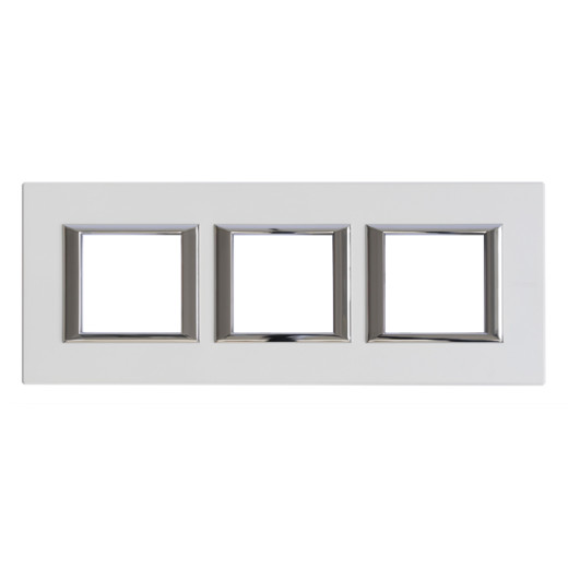 Axolute Рамка прямоугольная горизонтальная 3x2м, цвет серебро