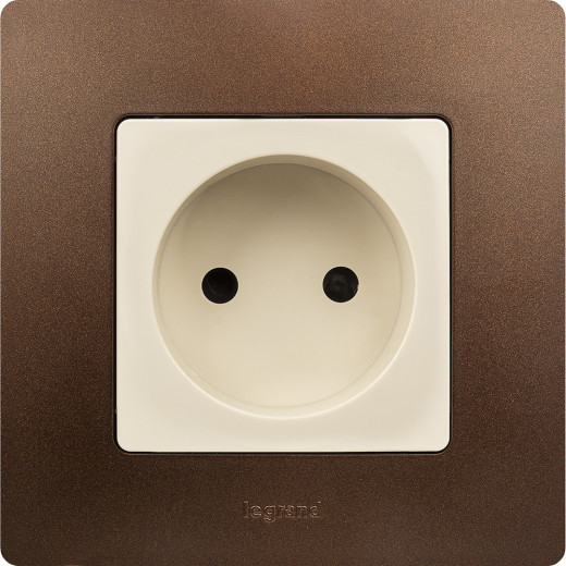 Рамка 1 пост - Legrand Etika - какао