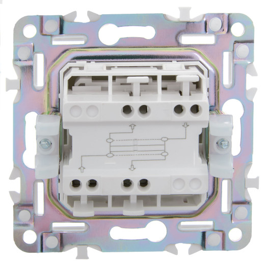 SKANDY Выключ. 1-кл. перекр. 10А SK-V03S сереб. IEK