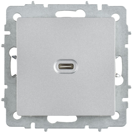 BRITE Роз. USB C 65Вт высокоскор. зар. РЮ12-1-БрА алюм. IEK