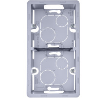 Legrand/Daccord INSPIRIA Алюминий Коробка накладного монтажа - 2 поста.