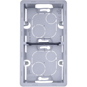 Legrand/Daccord INSPIRIA Алюминий Коробка накладного монтажа - 2 поста.