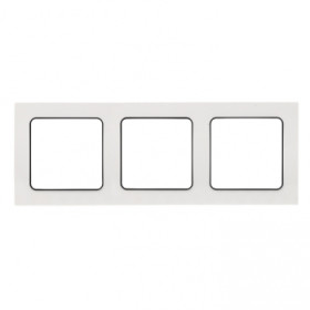 EKF PROxima Стокгольм Белый Линяя черная Рамка 3-ая.