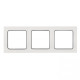 Стокгольм Рамка 3-местная белая с линией цвета черный EKF PROxima