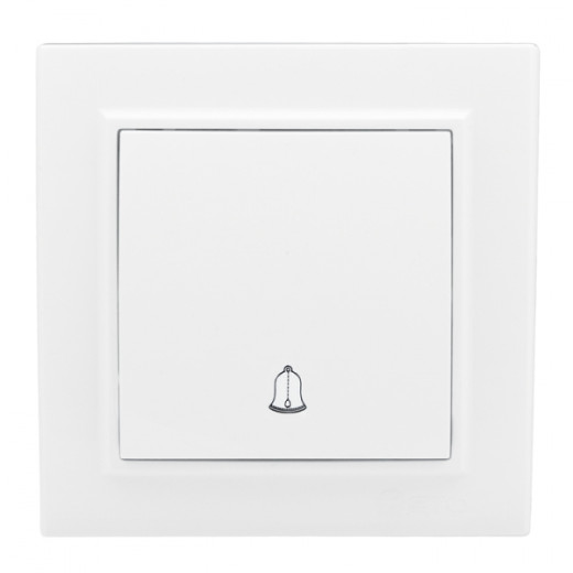 Кнопка звонка СП, Минск, 10А, белый EKF