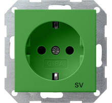 Gira S-55 Зеленый глянцевый Розетка с/з для SV (обеспечение безопасности)