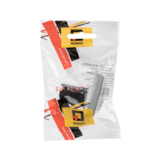 HDMI розетка модульная, тип А-А, Avanti, закаленная сталь, 1 модуль