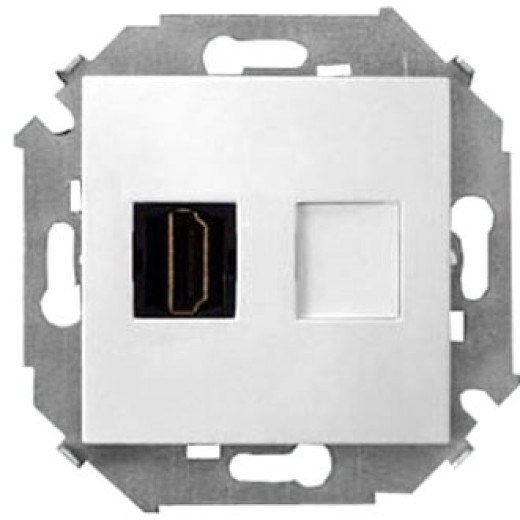 Розетка для подключения HDMI-разъёма аудио/видео, v1.4, тип А, белый