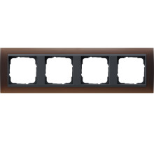 Gira Event Opaque Темно-коричневый/Антрацит Рамка 4-ая