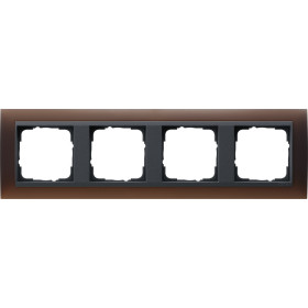 Gira Event Opaque Темно-коричневый/Антрацит Рамка 4-ая
