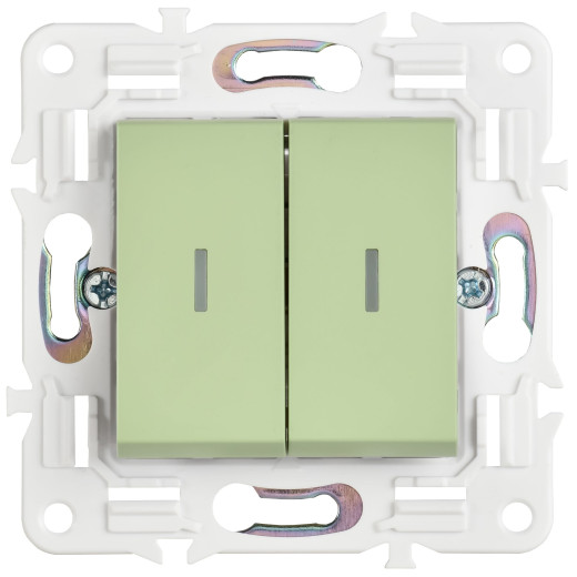 SKANDY Выключ. 2-кл. с инд. 10А SK-V09M мятн. IEK