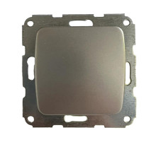 KRANZ DEA Выключатель 1кл с/у 10А мех. Серебряный металлик