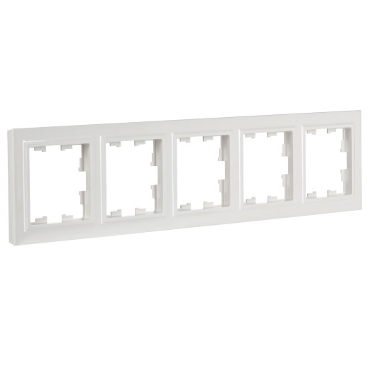 BRITE Рамка 5-мест. РУ-5-БрБ бел. IEK