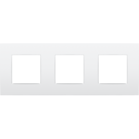 Niko Intense Рамка на 3 поста, белый матовый