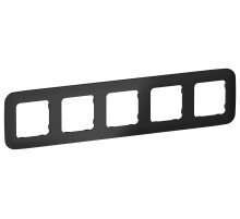 FLITE Рамка 5-мест. РУ-5-А-ФлЧ чер. IEK