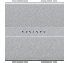 BT LL Алюминий Выключатель аксиальный 1-кл. 10А, 250В, автомат. клеммы, 2 мод. (замена для арт. NT4051M2A).