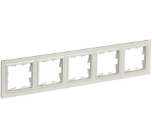 IEK BRITE BASE Жемчуг Рамка 5-м РУ-5-БрЖ