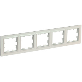 IEK BRITE BASE Жемчуг Рамка 5-м РУ-5-БрЖ