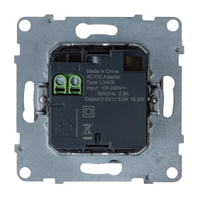 Legrand/Daccord SUNO Алюминий Зарядное устройство USB 2 выхода Тип А - Тип С.