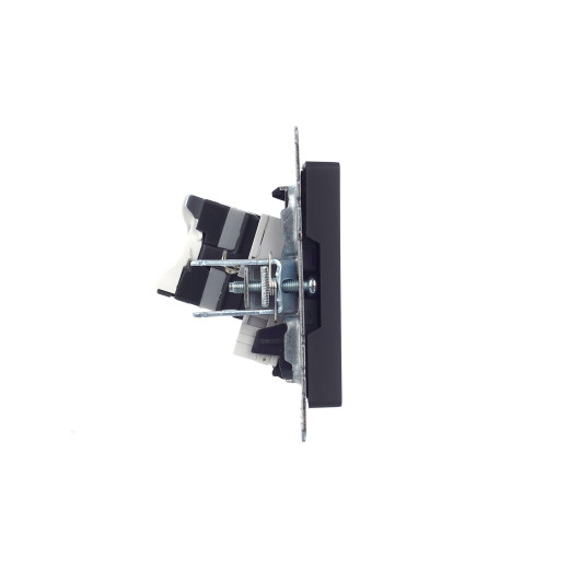 BRITE Роз. двойная RJ11+RJ45 кат.5E РК/Т12-БрГ граф. IEK