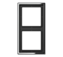 JUNG LS 990 Блестящий Хром Рамка 2-ая