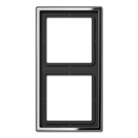 JUNG LS 990 Блестящий Хром Рамка 2-ая
