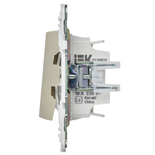 SKANDY Выключ. 2-кл. с инд. отел. 10А SK-V16B беж. IEK