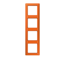 JUNG AS 500 Оранжевая Рамка 4-ая ударопрочная