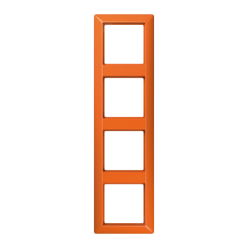 JUNG AS 500 Оранжевая Рамка 4-ая ударопрочная