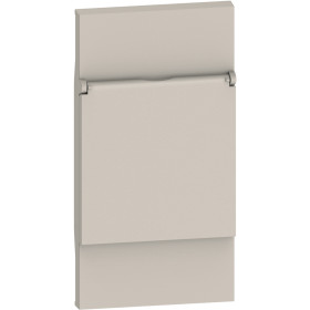 BT Living now Песочный Лицевая панель с крышкой для розеток 2К+З немецкого стандарта 2 мод.