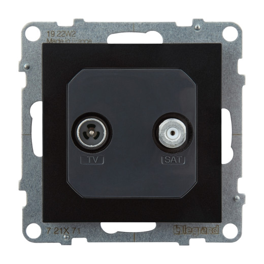 SUNO. Розетка TV-SAT двухкабельная. Цвет 