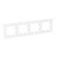 4 - местная рамка, белая, пластик Эпика EKF