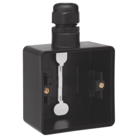 Niko Hydro Черный Рамка, 1 вход M20, с каб/вводом