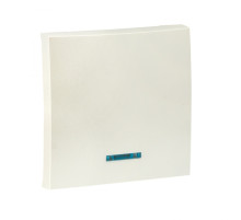 EKF PROxima Валенсия лицевая панель выключателя 1-кл. с индикатором 10А жемчуг.