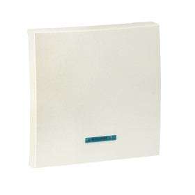 EKF PROxima Валенсия лицевая панель выключателя 1-кл. с индикатором 10А жемчуг.