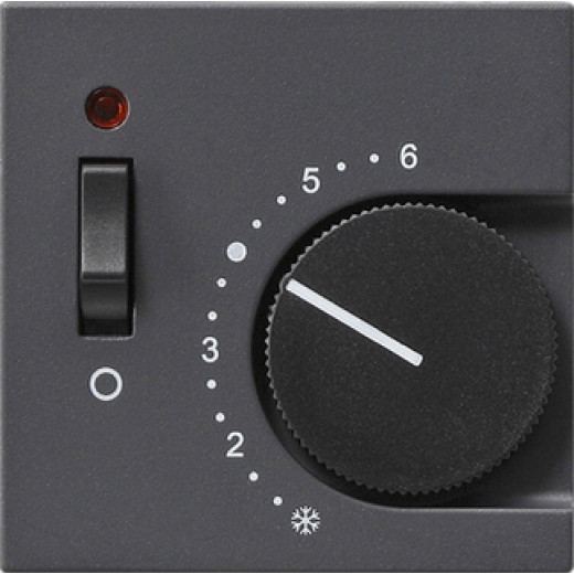 Накладка для термостатов с пов. ручкой и контр. лампой