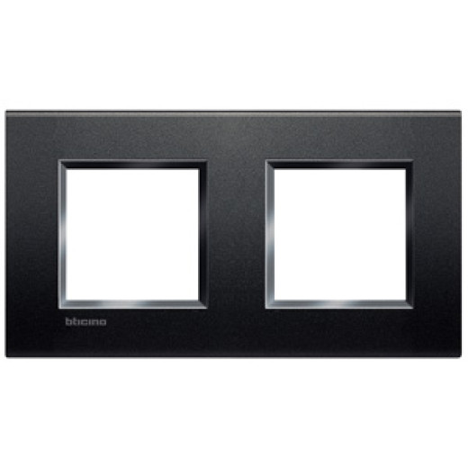 Livinglight Рамка прямоугольная, 2 поста, цвет Антрацит