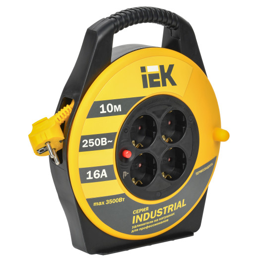 Катушка УК10 4 места 2P+PE/10м 3х1,5мм2 