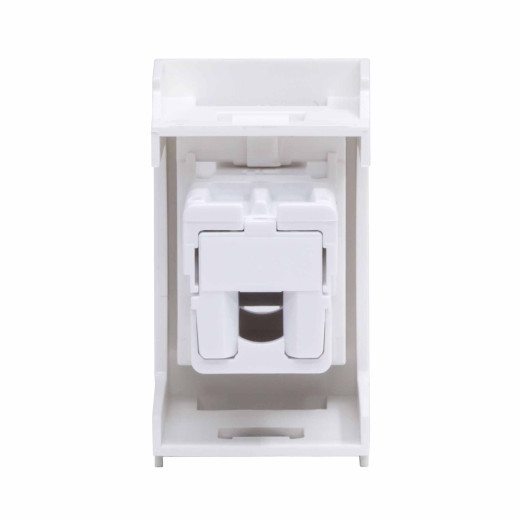 Тел.роз. RJ12, 6P6C, Viva, белая, 1мод