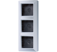 JUNG Коробка для накладного монтажа 3-кратная алюминий