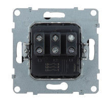 Legrand/Daccord SUNO Антрацит Выключатель трехклавишный 20АХ 250В. Винтовые зажимы.