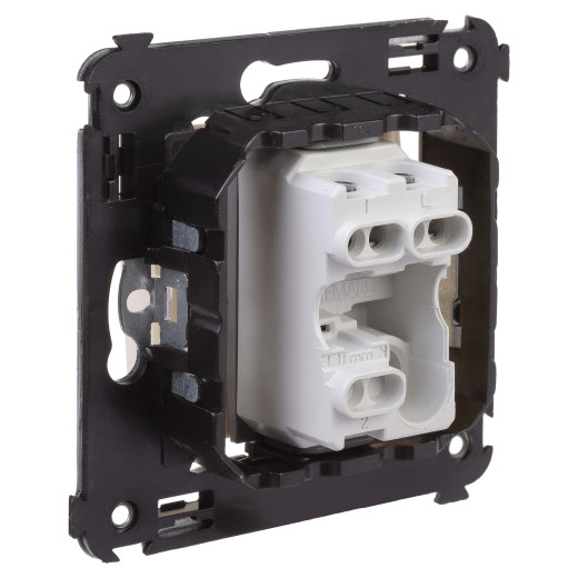 Выключатель одноклавишный в стену, Avanti, ванильная дымка